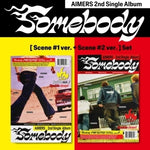 Aimers - Somebody - incluye fotolibro de 72 páginas, póster, 4 pegatinas, Polaroid, tarjeta fotográfica y postal (CD)