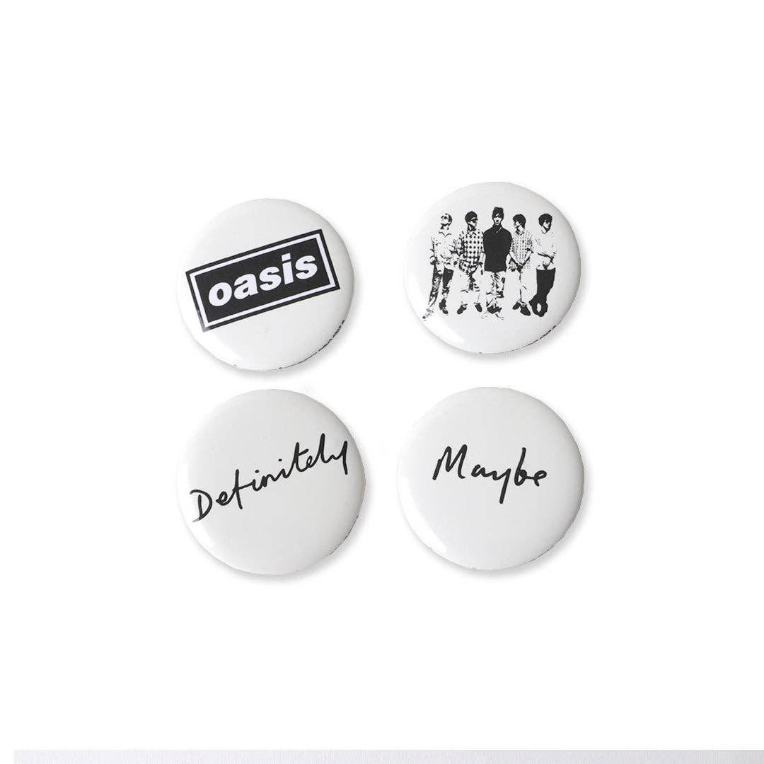 Oasis Definitely Maybe Button Set