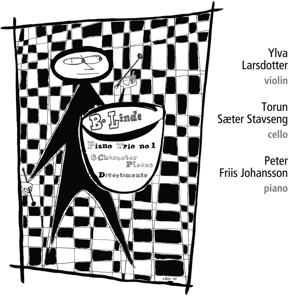 the album cover for Linde / Johansson / Larsdotter - Piano Trio No. 1 Six Character Pieces Divertimento