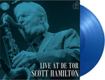 the album cover for Scott Hamilton - Live At De Tor (Blue) [Colored Vinyl] [Limited Edition] [180 Gram]
