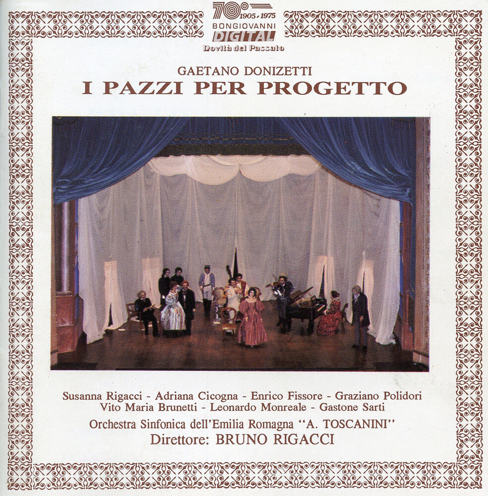 the album cover for Bruno Rigacci - I Pazzi Per Progetto