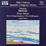 the album cover for Homs / Maso - Piano Music