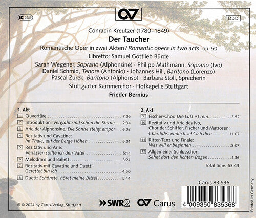 Hofkapelle Stuttgart - Kreutzer: Der Taucher (CD)