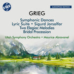 Orquesta Sinfónica de Utah - Grieg: Danzas sinfónicas, Op. 64; Procesión nupcial pasa, Op. 19; Sigurd Jorsalfar, Op. 56; Dos melodías elegíacas para orquesta de cuerda, Op. 34; Suite lírica, Op. 54 (CD)
