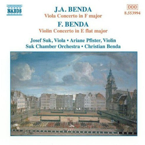 the album cover for C.P.E. Bach - Viola & Violin Concertos