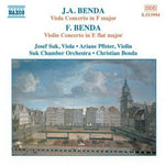 the album cover for C.P.E. Bach - Viola & Violin Concertos