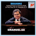the album cover for Emanuel Ax - Variations & Fugue On Theme Of Handel
