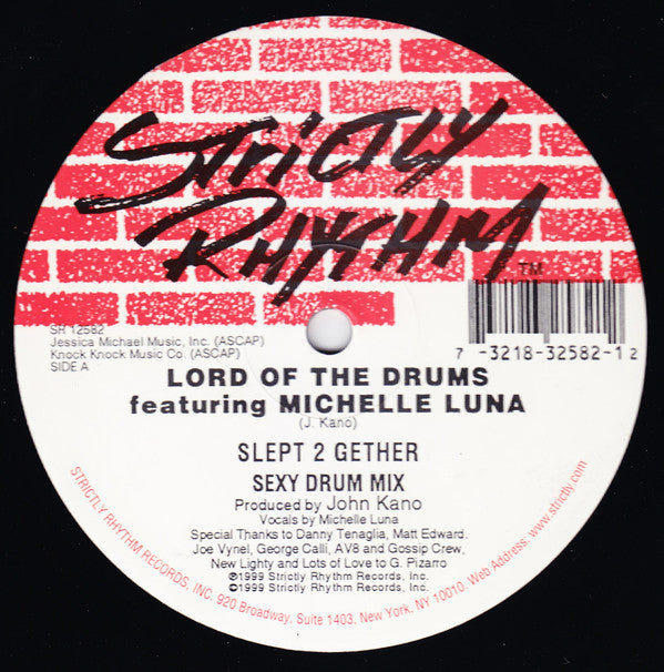 Lord Of The Drums Featuring Michelle Luna : Slept 2 Gether (12")