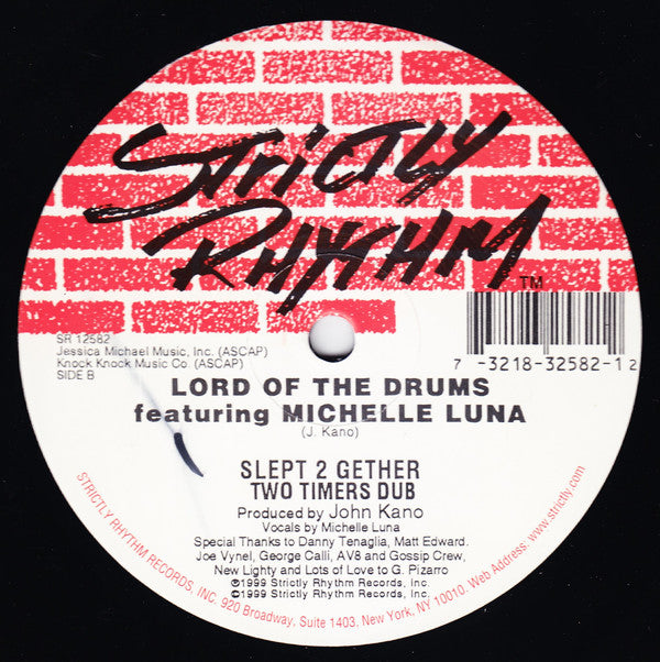 Lord Of The Drums Featuring Michelle Luna : Slept 2 Gether (12")