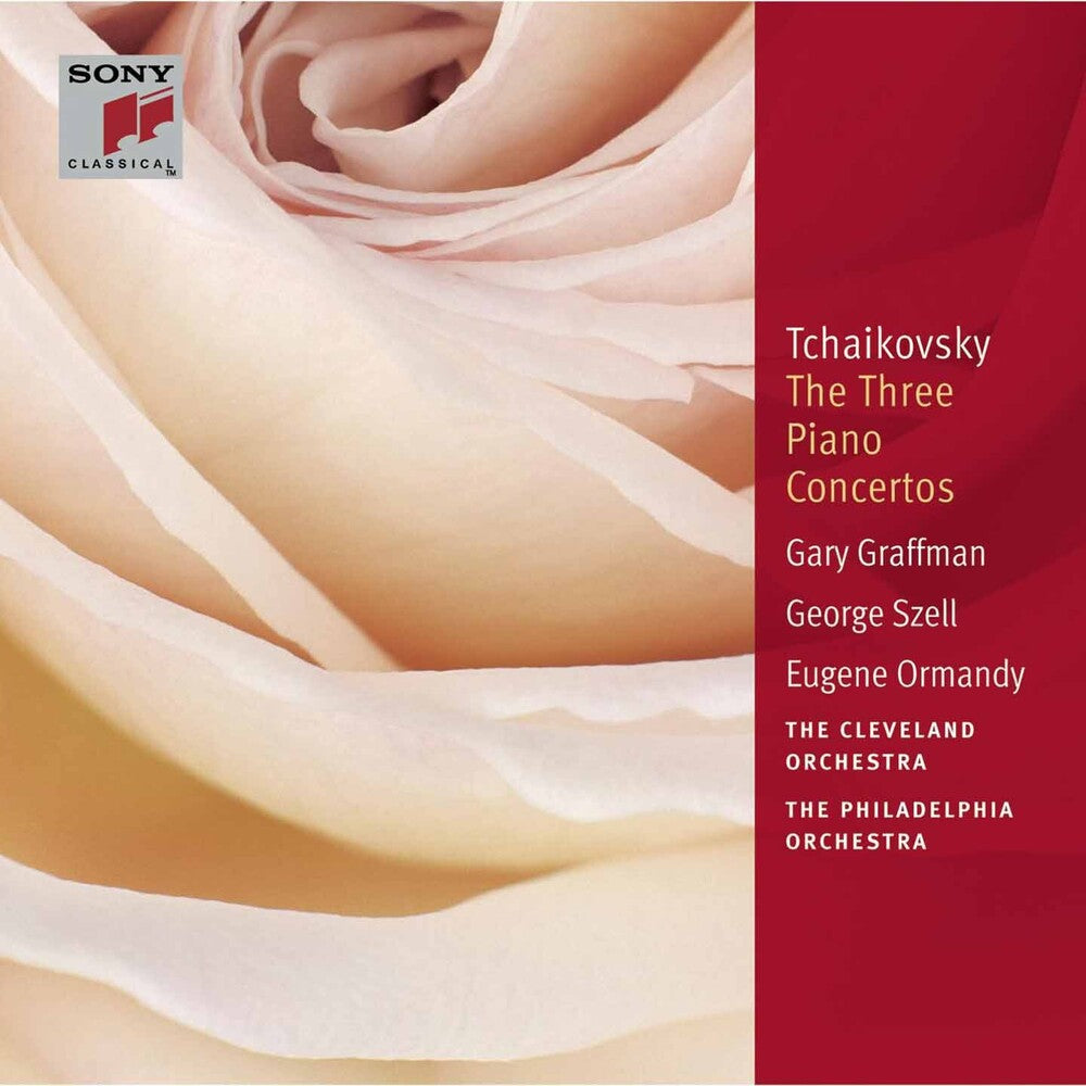 the album cover for P.I. Tchaikovsky - Three Con(S) Pno