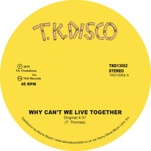 Timmy Thomas - Why Can't We Live Together (Vinyl)