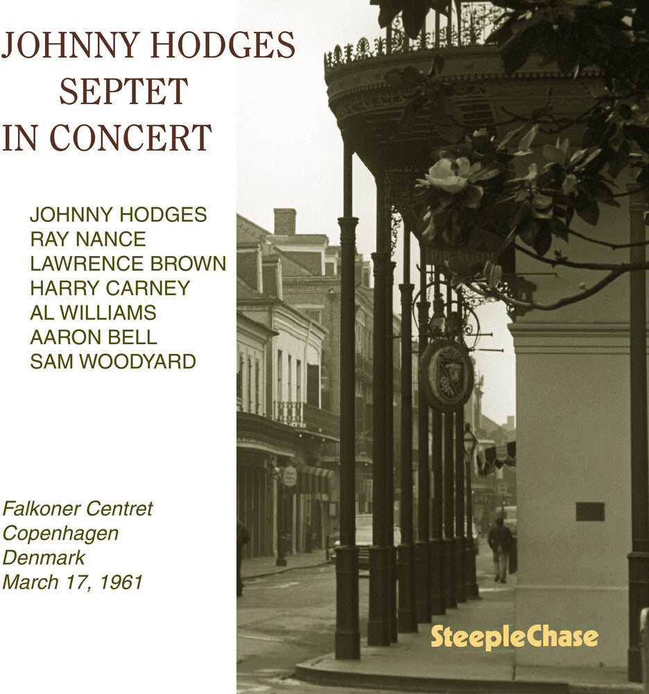 the album cover for Hodges, Johnny Septet - In Concert
