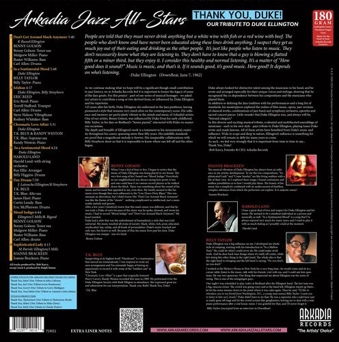 Arkadia Jazz All-Stars - Thenk You, Duke! (our Tribute To Duke Ellington) (Vinyl)