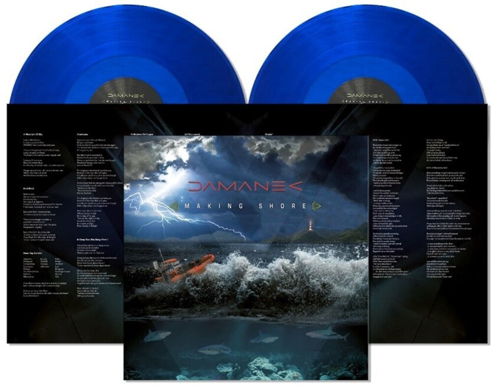 the album cover for Damanek - Making Shore - Blue Vinyl