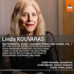 the album cover for Kouvaras / Green / Barcan - Complete Solo Piano Music & Chamber Music, Vol. 1