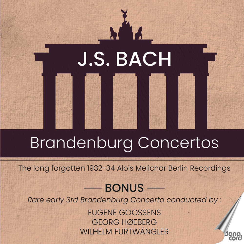 the album cover for J Bach .S. / Goldberg / Kern / Bottermund - Brandenburg Concertos
