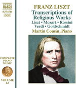Martin Cousin - Liszt: Música completa para piano, vol. 62 - Transcripciones de obras religiosas (CD)