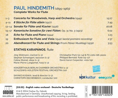 Stathis Karapanos - Obras completas para flauta (CD)