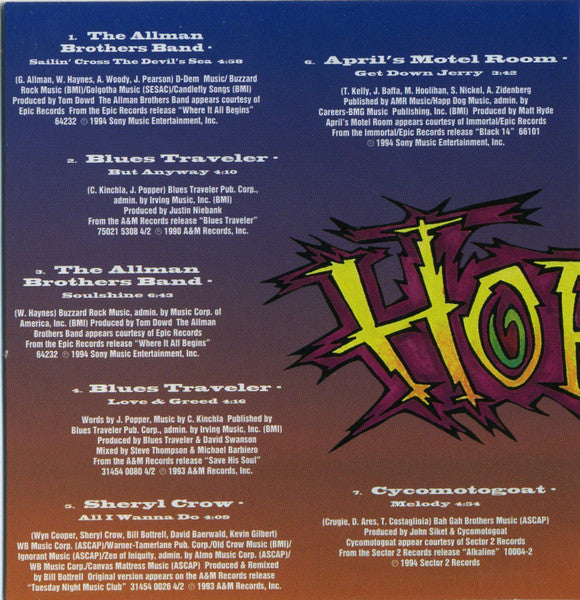 Various : H.O.R.D.E. (CD, Comp, Promo)