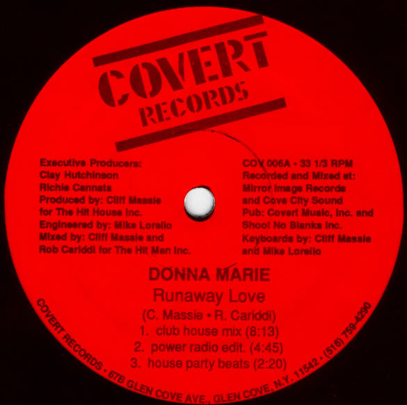 Donna Marie (2) : Runaway Love (12", Promo)