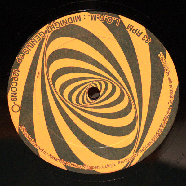 L.O.G.M.* : Midnight Genius EP (12", EP, Ltd, Num)