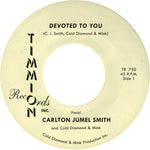 the album cover for Carlton SmithJumel / Cold Diamond & Mink - Devoted To You/Devoted To You (Instrumental)