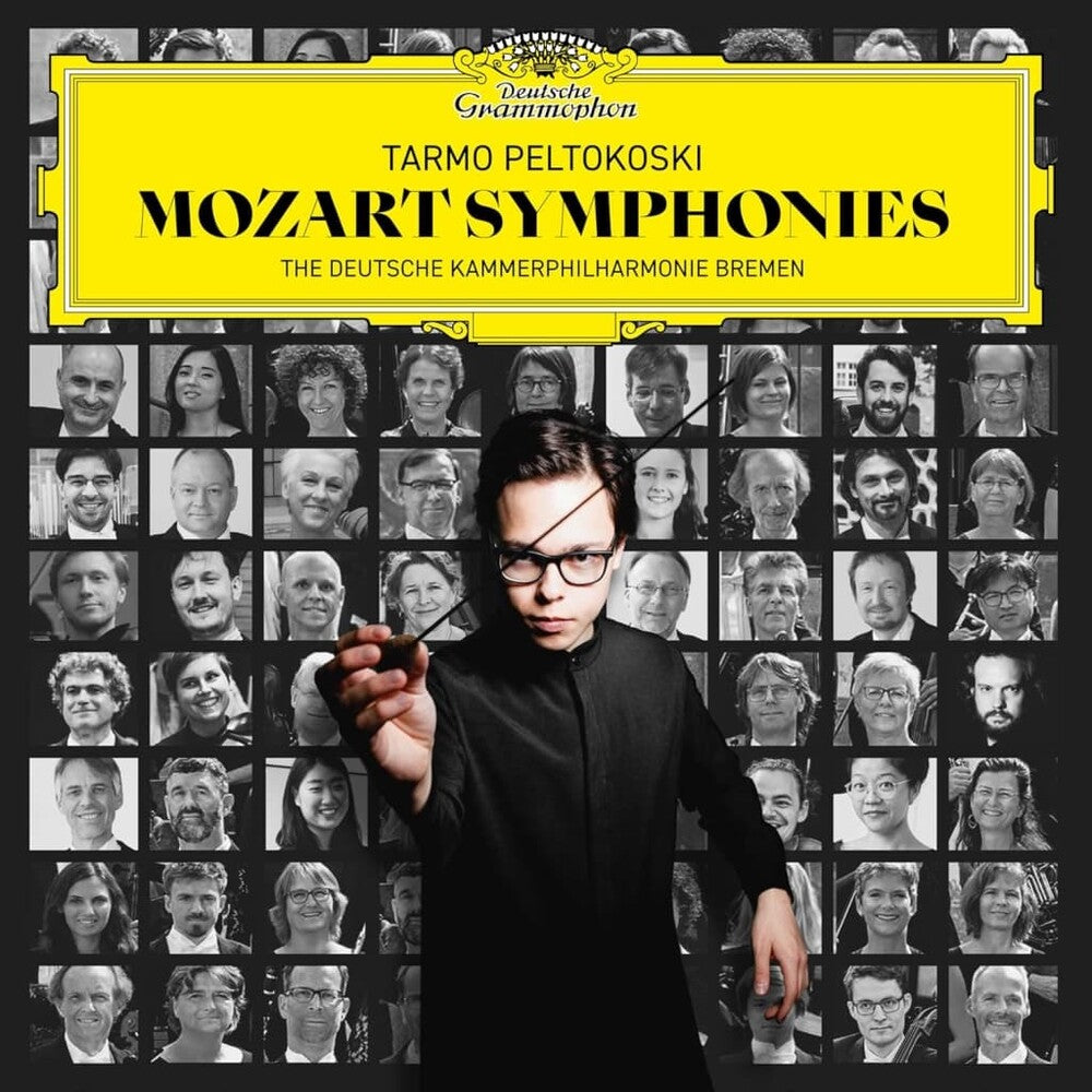 the album cover for Tarmo Peltokoski/ Deutsche Kammerphilharmonie - Mozart Symphonies