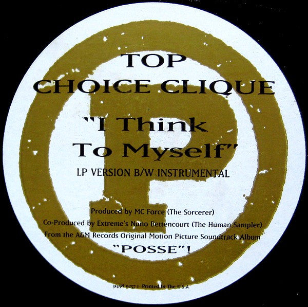 Top Choice Clique : I Think To Myself (12", Single, Promo)