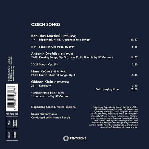 Magdalena Kozena - Dvorak, Klein, Krasa & Martinu: Czech Songs (CD)