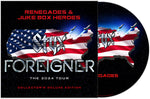the album cover for Styx & Foreigner - Renegades & Juke Box Heroes [Deluxe] (Pict)