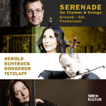 the album cover for Gal / Herold - Serenade For Clarinet & Strings