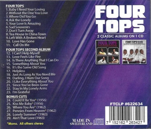 フォー・トップス - 2枚のクラシックアルバムと6枚のボーナスカットを収録した1枚のCD（CD）