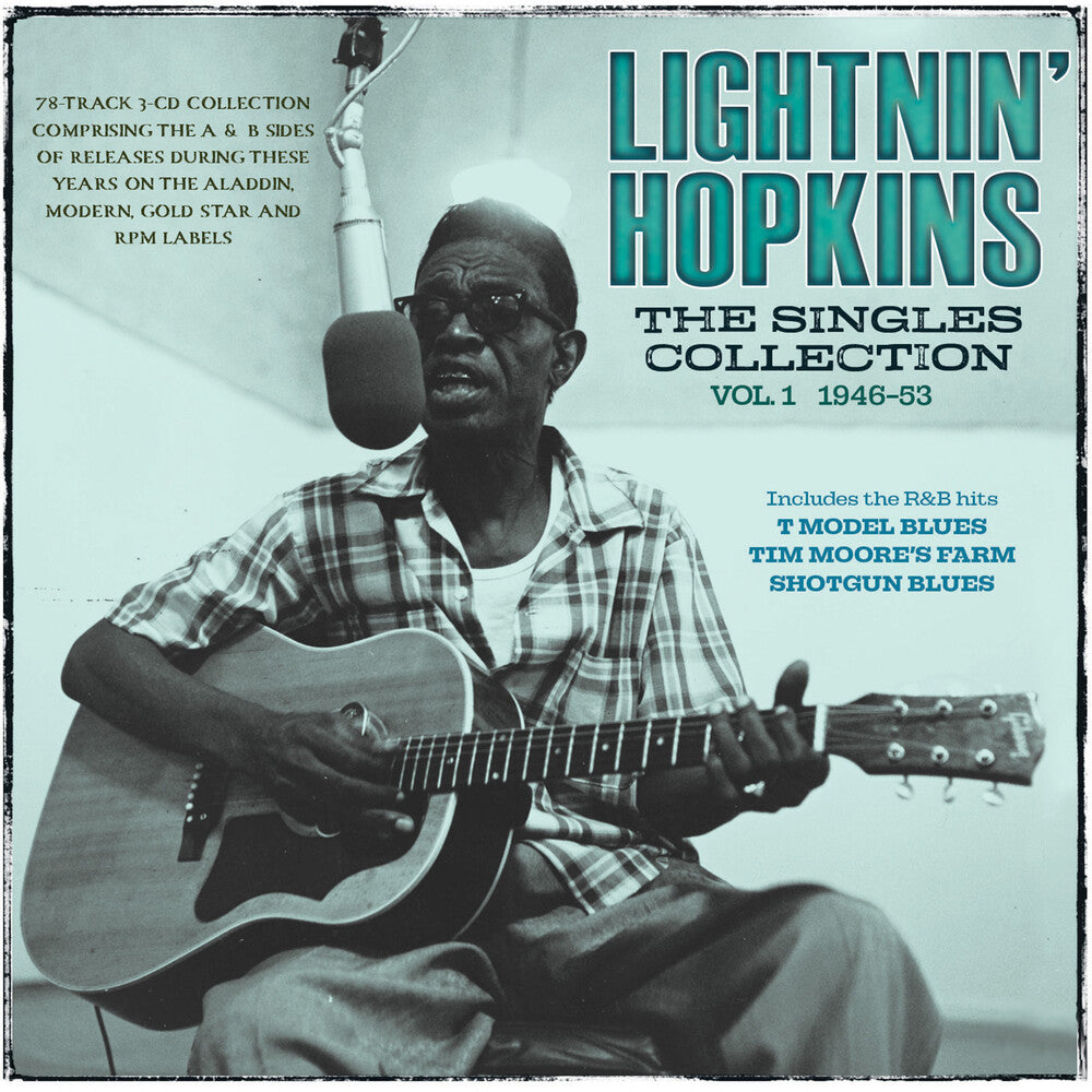 the album cover for Lightnin' Hopkins - Singles Collection Vol. 1 1946-53