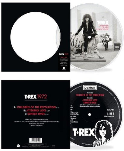 T. Rex - Children Of The Revolution / Jitterbug Love / Sunken Rags - ピクチャーディスク 7インチ ビニール (ビニール)