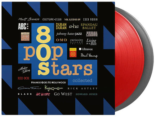 Varios artistas - Estrellas del pop de los 80 recopiladas / Varios - Edición limitada de vinilo rojo y plateado de 180 gramos (vinilo)