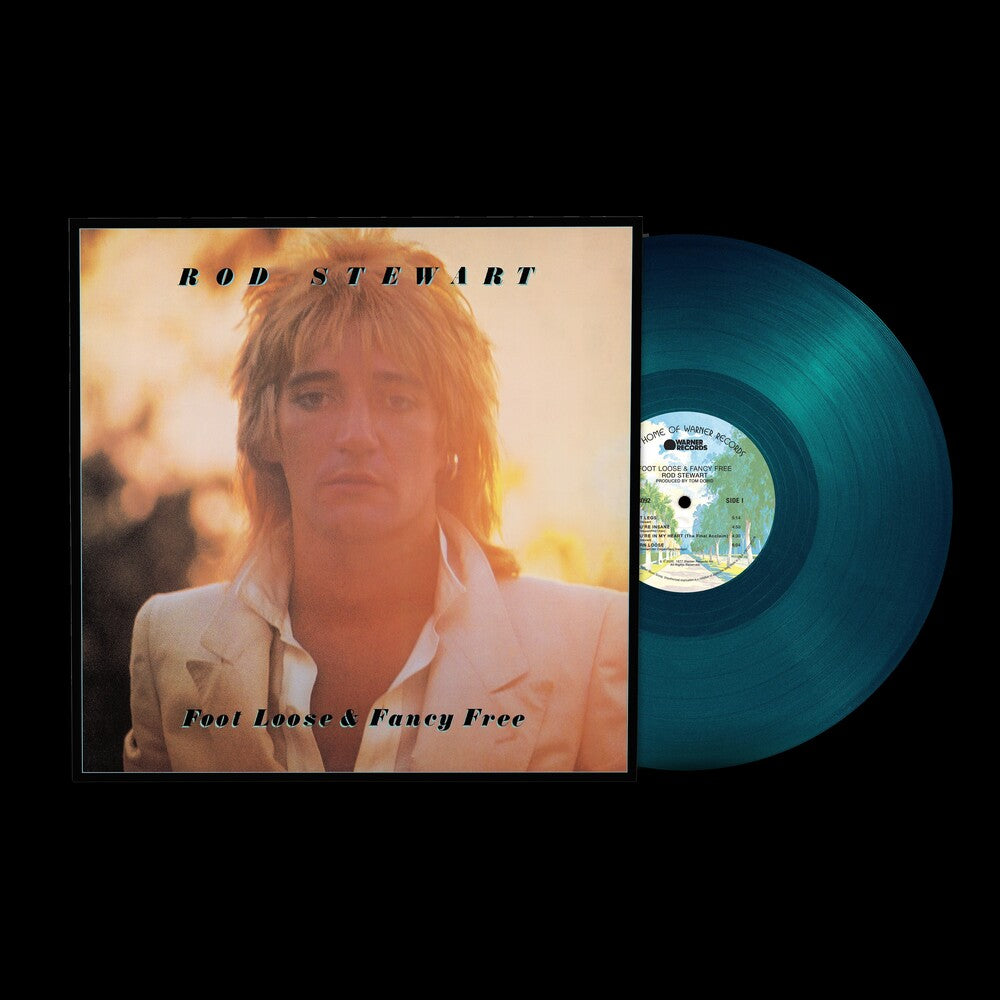 the album cover for Rod Stewart - Foot Loose & Fancy Free (Blue) [Colored Vinyl] (Bme)