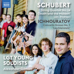 the album cover for Ichmouratov / Gilman / Lgt Young Soloists - Works For Strings