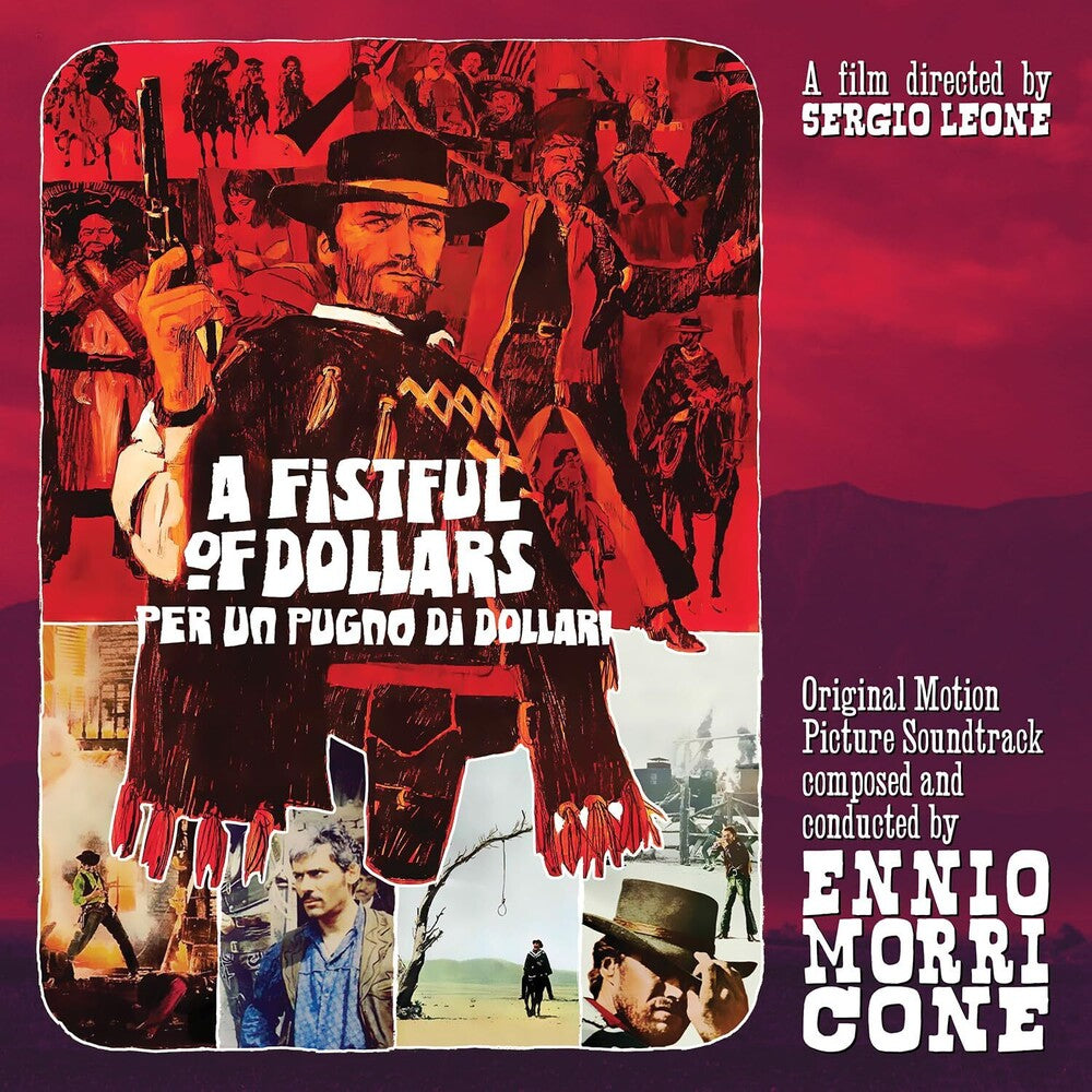the album cover for Ennio Morricone(Colv) (Ltd) (Red) (Ita) - Fistful Of Dollars - O.S.T. [Colored Vinyl] [Limited Edition] (Red)