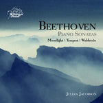 the album cover for L Beethoven .V. / Jacobson - Moonlight, Tempest & Waldstein Piano Sonatas