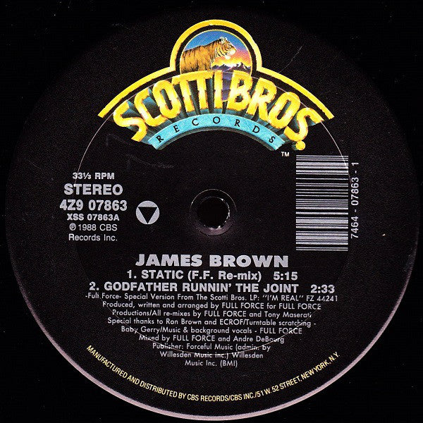 James Brown : Static (12", Car)