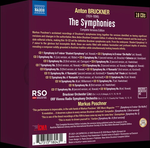 Orquesta Bruckner de Linz - Bruckner: Sinfonías núms. «0»–9 (CD)