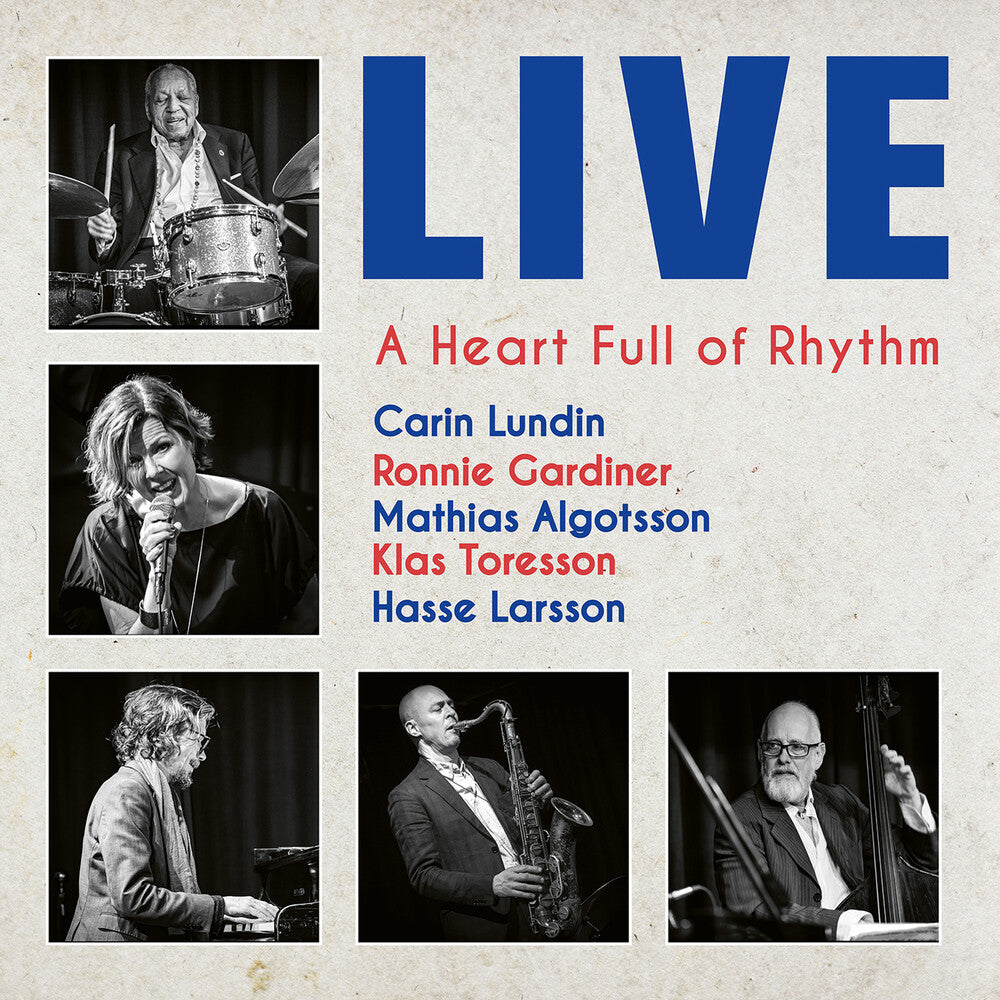 the album cover for Carin Lundin - Heart Full Of Rythm - Live