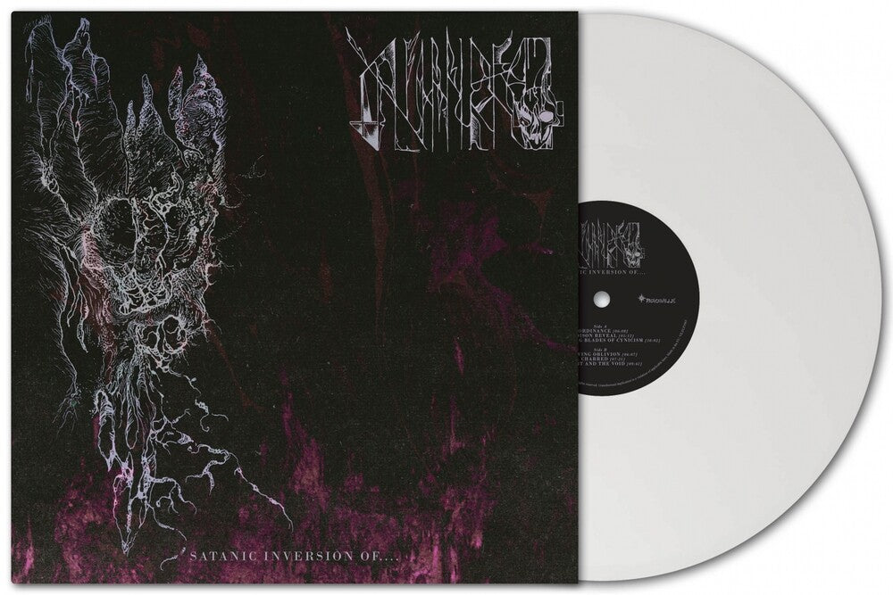 the album cover for Avmakt - Satanic Inversion Of [Colored Vinyl] (Ofgv) (Wht) (Uk)