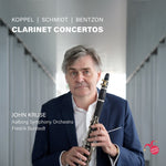 the album cover for John Kruse/ Aalborg Symphony Orchestra - Koppel Schmidt & Bentzon: Clarinet Concertos