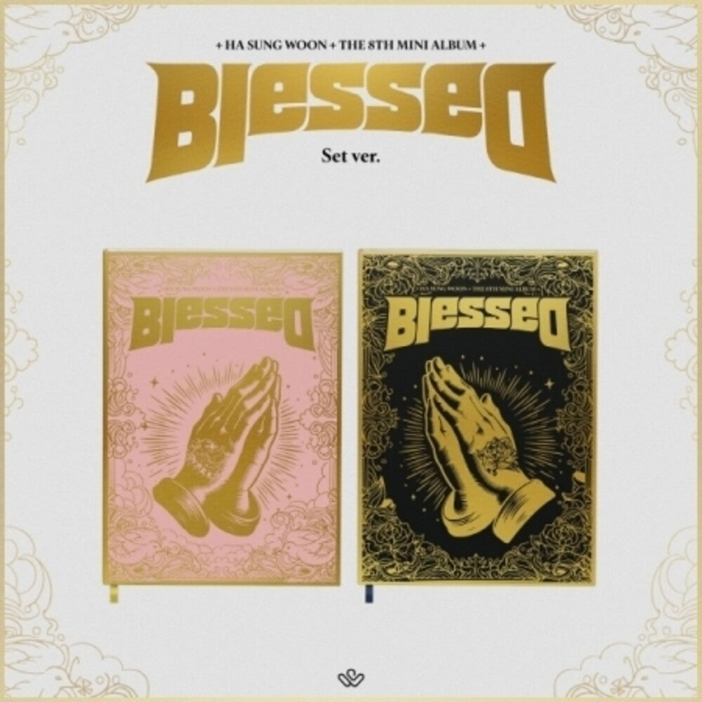 the album cover for HA SUNG WOON - Blessed - Photobook Version (Stic) (Pcrd) (Phob)