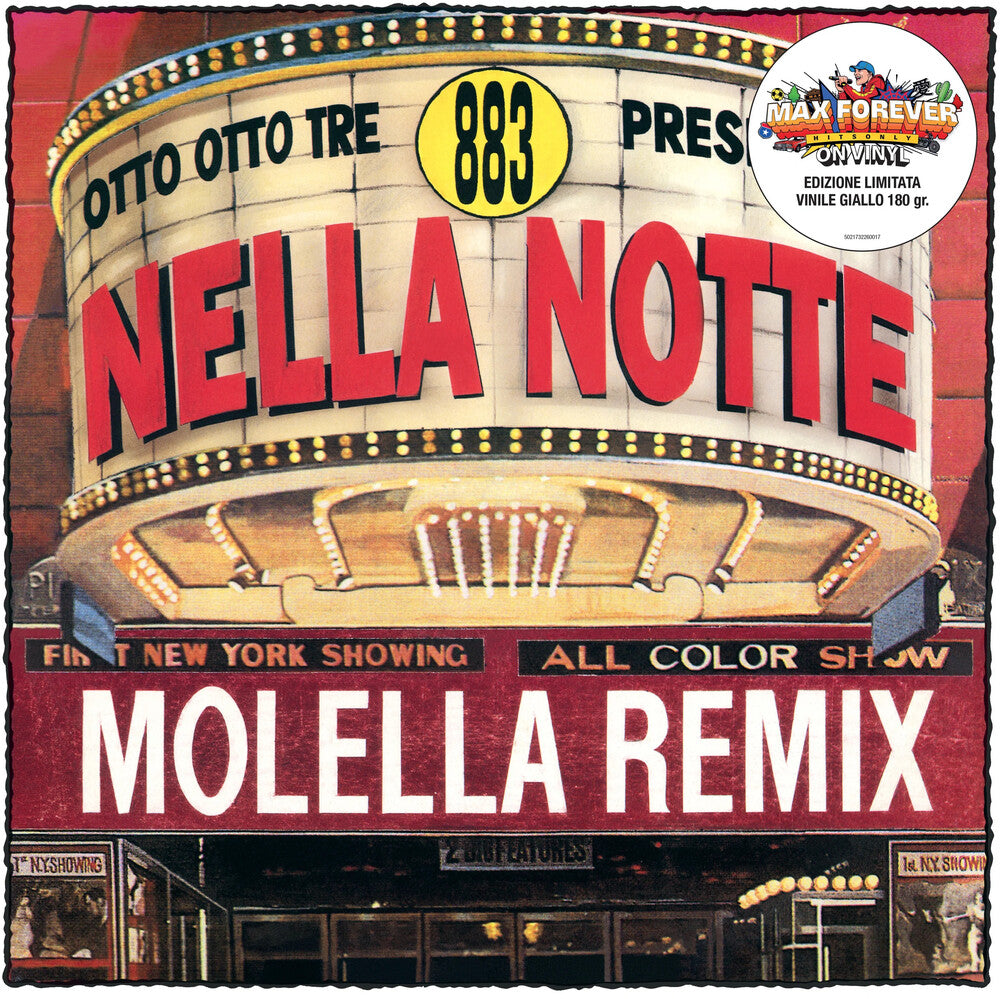 the album cover for 883 - Nella Notte (Blue) [Colored Vinyl] [180 Gram] (Ita)
