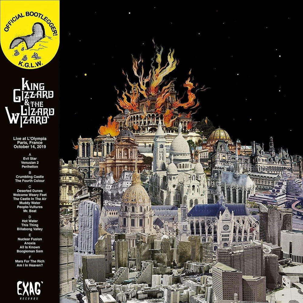 the album cover for King Gizzard & The Lizard Wizard - Live In Paris [LP Box Set]