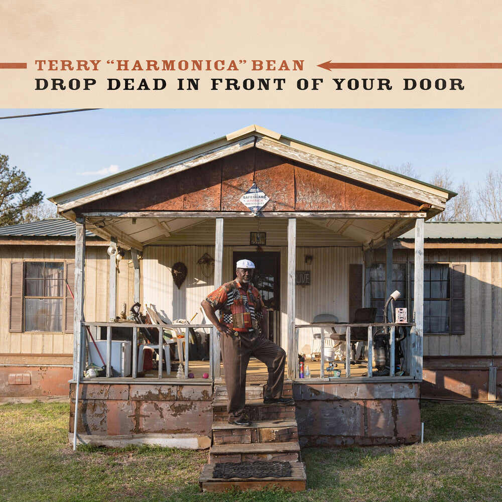 the album cover for Terry Bean'harmonica' - Drop Dead In Front Of Your Door