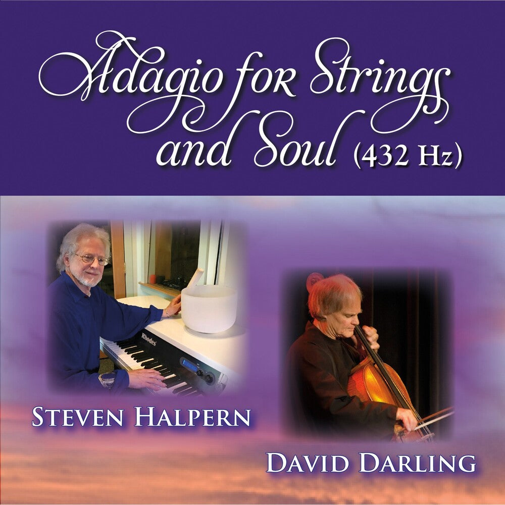 the album cover for Steven Halpern/ Darling,David - Adagio For Strings & Soul