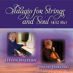 the album cover for Steven Halpern/ Darling,David - Adagio For Strings & Soul